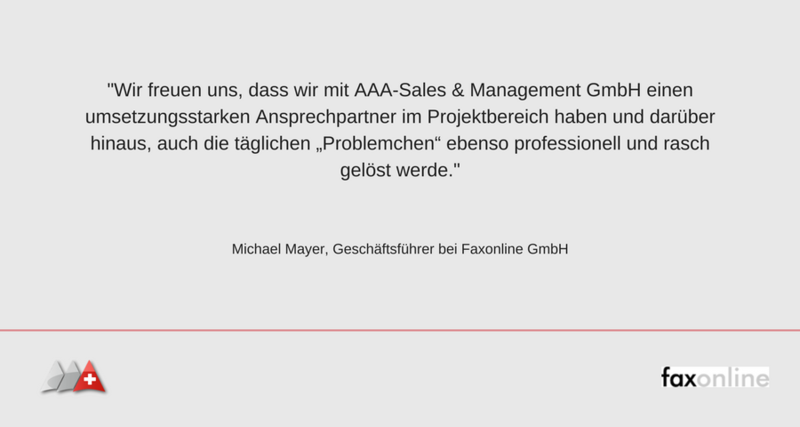 Referenzschreiben Faxonline GmbH